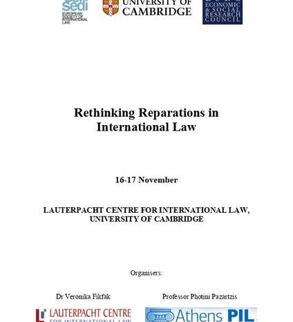 Rethinking Reparations in International Law
