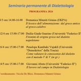 Seminario permanente di Dialettologia