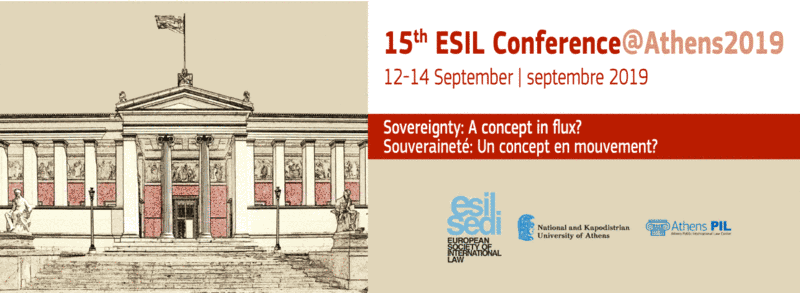 15th ESIL Conference @Athens2019