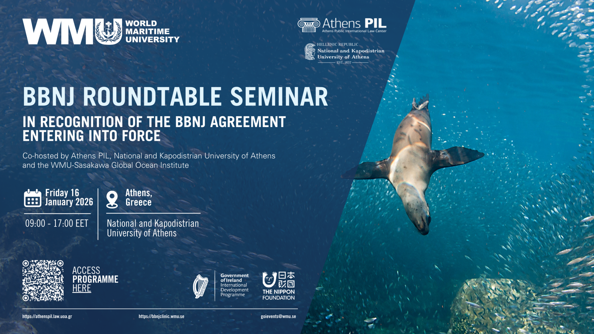 BBNJ Roundtable Seminar -in recognition of the BBNJ Agreement Entering Into Force, 16.1.2026